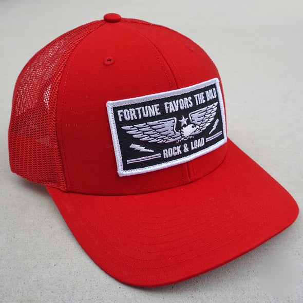 "Fortune Favors the Bold" hat - red